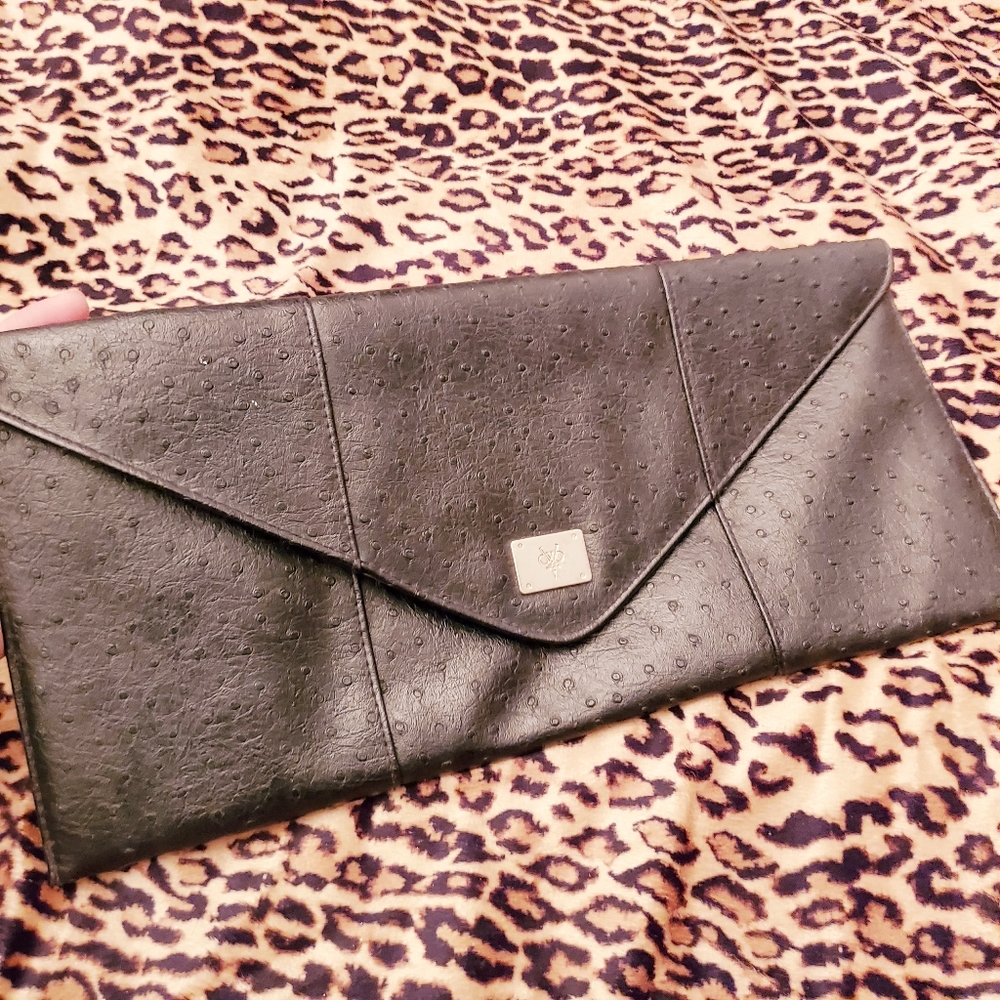 Beckham fragrances ostritch envelope clutch